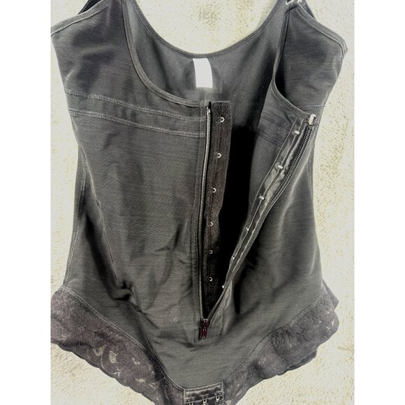 Shapermx Womens Tummy Control Bodysuit Shapewear Adjustable Straps Black XL - Picture 2 of 13